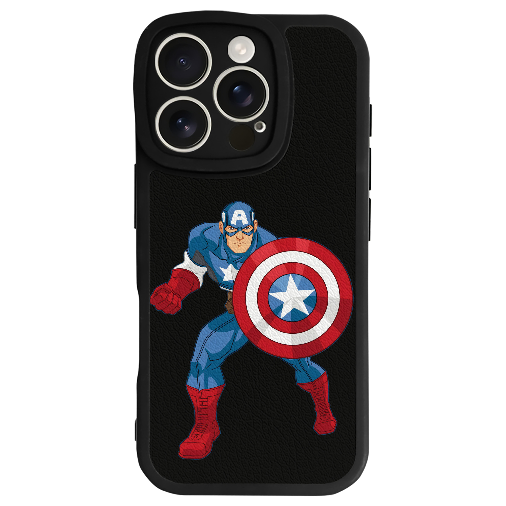 （画像用） アベンジャーズ The Avengers 【iPhone 16シリーズ対応】シリコンスマホケース（レザー調） 材質：シリコン